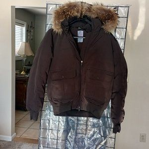 Authentic Italian F32 Down Coat w/Fox Collar
